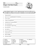Oregon Trail Word Search and Printable Word Puzzles Packet
