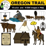 Oregon Trail and Gold Rush Clip Art