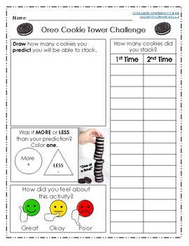 Preview of Oreo Cookie Tower Challenge