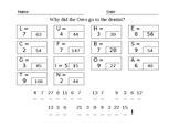 Oreo Math Cryptogram/Long Division