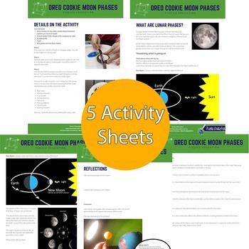 Preview of Oreo Moon Phases Activity Worksheet