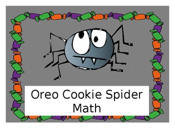 Preview of Halloween Oreo Cookie Spider Math