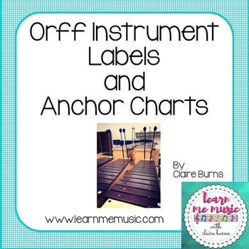 Preview of Orff Instrument Labels and Anchor Charts