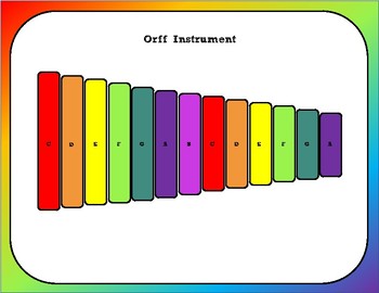 Preview of Orff Instrument Play-Along Pages