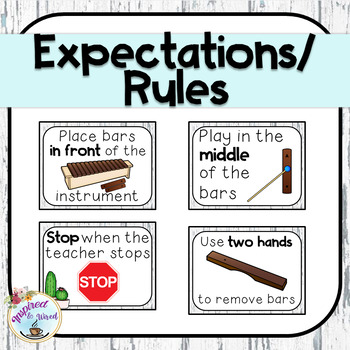 Orff Instrument Rule Posters and Labels (Farmhouse) by ...