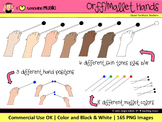 Orff/Mallet Hands Clipart - Commercial Use OK