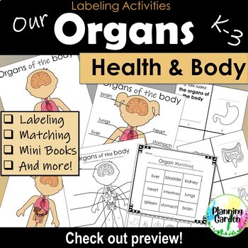 Organ Labeling and Mini Book by Planning Garden | TpT