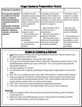 Organ Systems Group Project by Get Lit or Sci Trying | TPT