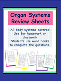 Organ Systems Review Sheets