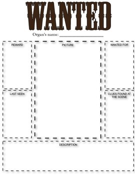 Preview of Organ Wanted Poster