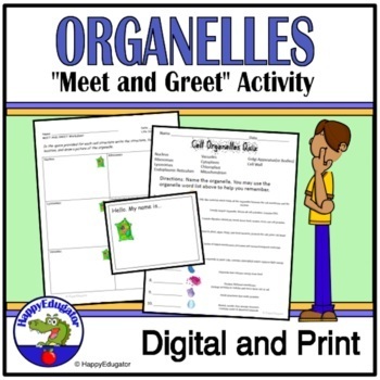 Preview of Organelles Activity and Quiz with Easel Activity and Assessment