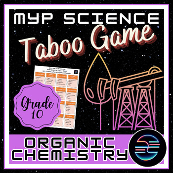 Preview of Organic Chemistry Taboo Review Game - Grade 10 MYP Science