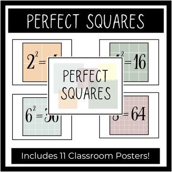 Preview of Organic Perfect Squares Classroom Posters