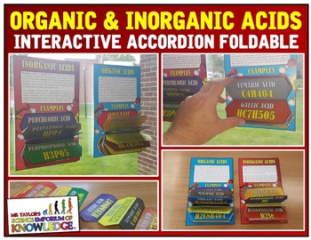Preview of Organic and Inorganic Acids Accordian Foldable