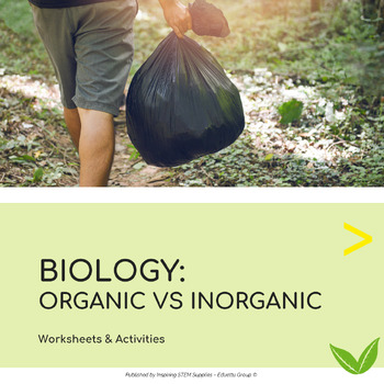 Preview of Organic vs Inorganic | Workbook, Worksheets & Activities