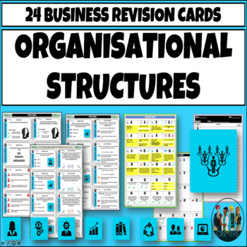 Preview of Organisational Structures Business Task Cards
