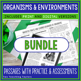 Organisms & their Environments Science Reading Comprehensi