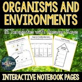 Organisms and Environments Interactive Notebook Pages - 5t