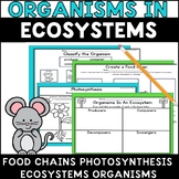 Organisms in Ecosystems Food Chains Photosynthesis Produce