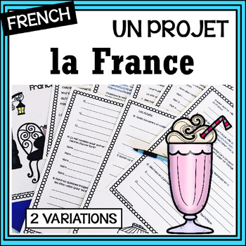 Preview of French France Internet Project -End of Year - planning a virtual tour