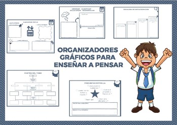 Preview of Spanish organizers to think better. Organizadores para pensar (EASEL DIGITAL)