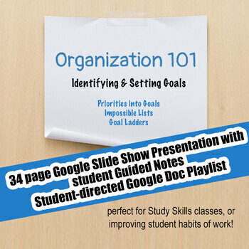 Preview of Organization 101 #3 Goal Setting; Distance Learning
