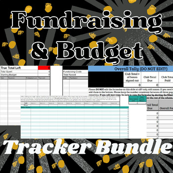Preview of Organization Fundraising & Budget Tracker Bundle