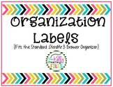 Organization Labels: Days of the Week