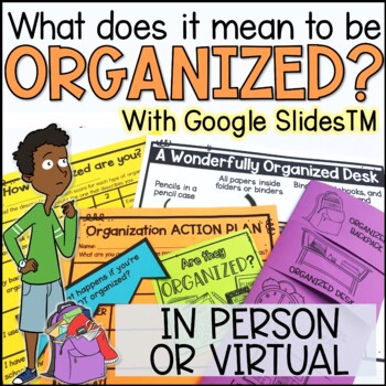 Preview of Organization Lesson and Activities for In Person or Virtual Learning