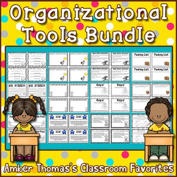 Preview of Organization Tips for Students:  Checklists and Action Plans