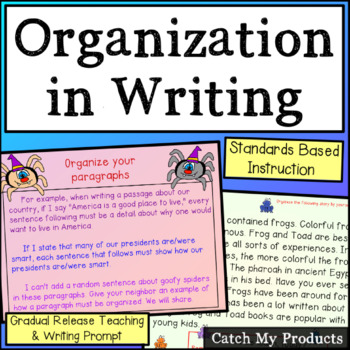 Preview of Writing Organizer Lesson Plan for Paragraph Writing in PowerPoint