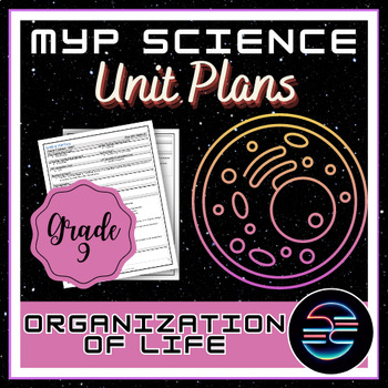 Preview of Organization of Life Unit Plan - Grade 9 MYP Middle School Science