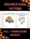 Organizational Patterns: Fall + Thanksgiving Booklet Bundle