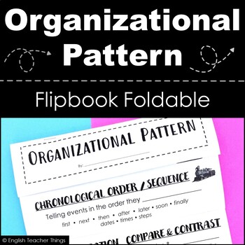 Preview of Organizational Patterns Flip Book - PDF & Digital