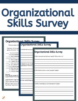 Preview of Organizational Skills Checklist