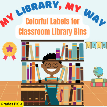 Preview of Organize & Discover! Book Bin Labels for Classroom Libraries For PK-3rd Grade