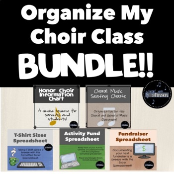 Preview of Organize My Choir Class BUNDLE!!