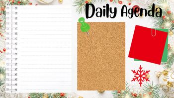 Preview of Organize Your Days with Cheerful Holiday Editable Slides