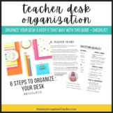 Teacher Desk Organization Checklist | Small Group & Utable