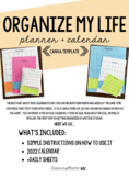 Organize my Life - Calendar (CANVA Template)