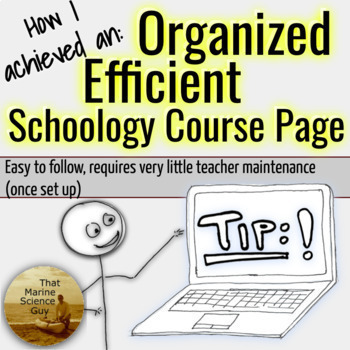 Preview of Organize your Classes SCHOOLOGY Page Using My Efficient User-Friendly Method