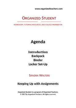 Preview of Organized Student Handbook