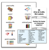 Organized Supplies Classroom Labels, School Supply Labels,