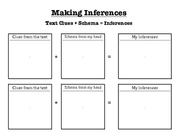 Preview of Organizer for Making Inferences