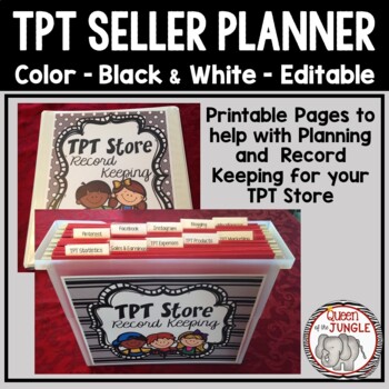 Preview of TPT Business Planner Binder For Products Blog Posts and More