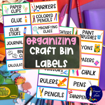 Organizing Craft Bin Labels