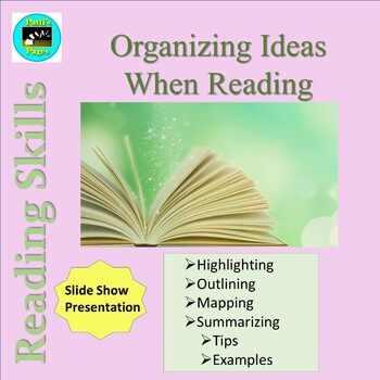 Preview of Reading Skills: Organizing Ideas Distance Learning