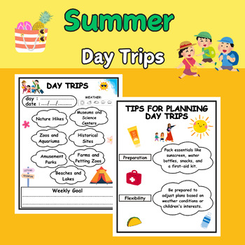 Preview of Organize 7 daily trips exciting ideas for children in summer and year's end.