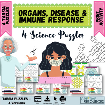 Preview of Organs, Disease and Immune response Tarsia Puzzles