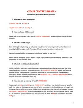 Preview of Orientation Letter: Frequently Asked Questions